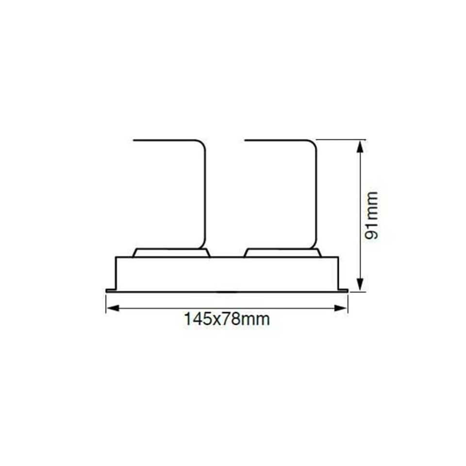 LS448 3000K BEYAZ KASA 2Lİ HAREKETLİ LED SPOT JUPİ