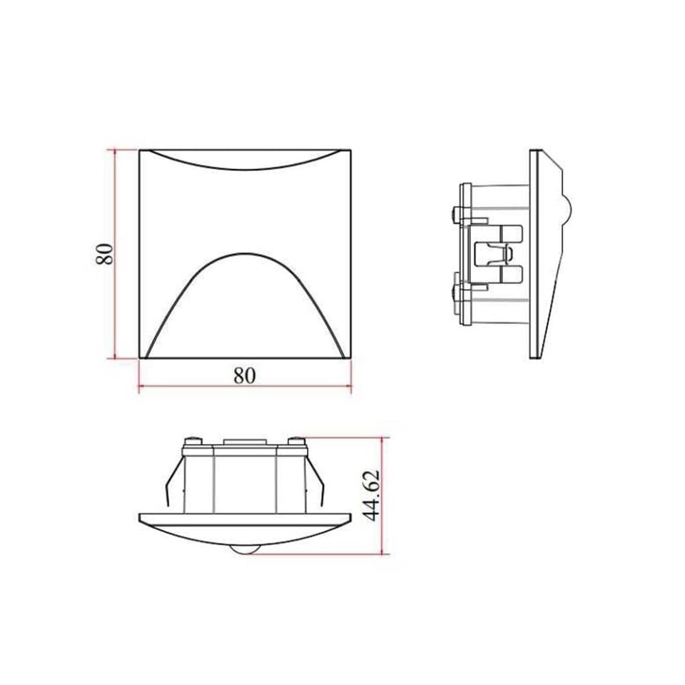 LW776 ANT SENSÖRLÜ 3W 3000K LED DUVAR ARM IP65 JUP