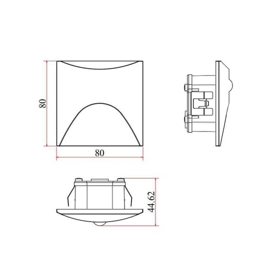 LW775 BEYAZ 3W 3000K LED DUVAR ARM IP65 JUPİTER