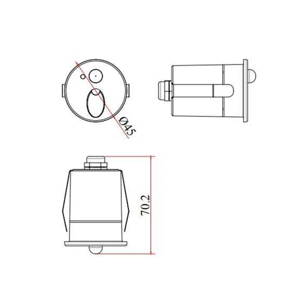 LW380 ANT SENSÖRLÜ 1W 3000K LED DUVAR ARM IP65 JUP