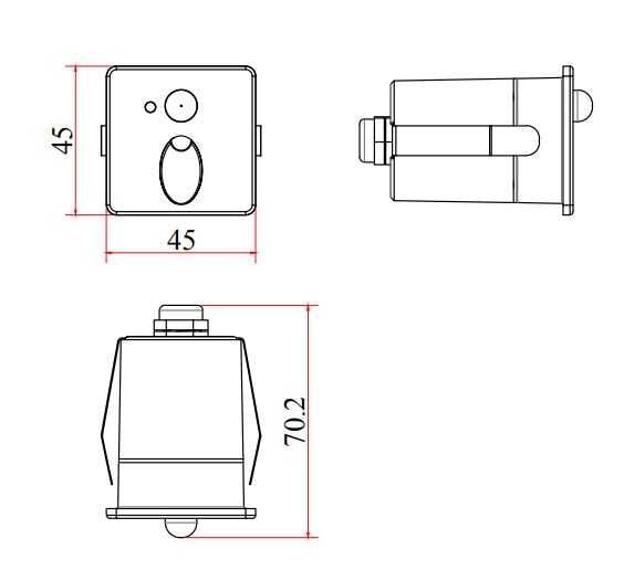 LW378 BEYAZ SENSÖRLÜ 1W 3000K LED DUVAR ARM IP65