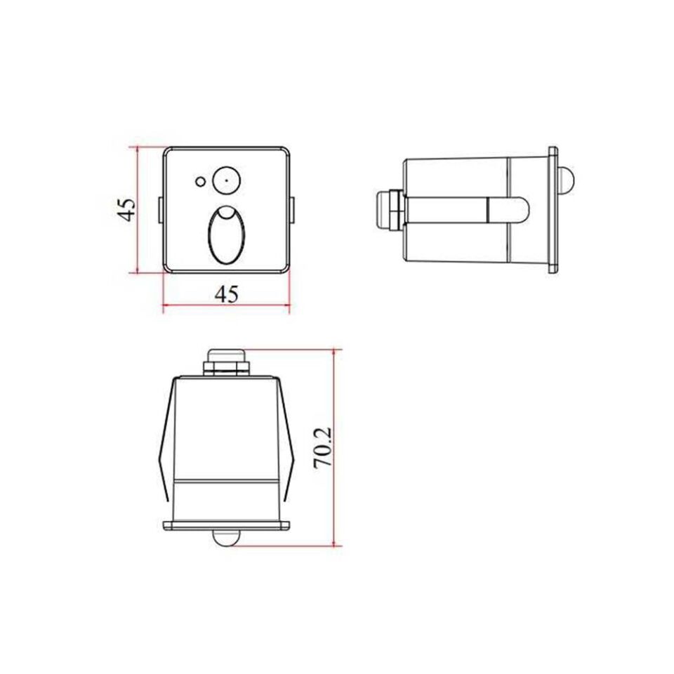 LW378 ANT SENSÖRLÜ 1W 3000K LED DUVAR ARM IP65