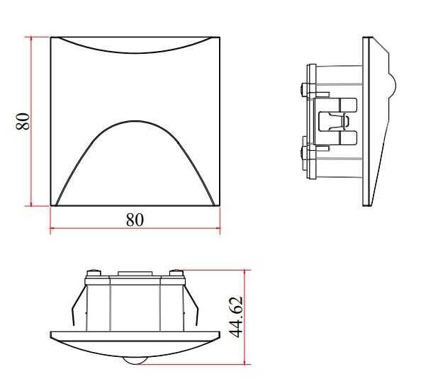 LW775 ANTRASİT 3W 3000K LED DUVAR ARM IP65 JUPİTER