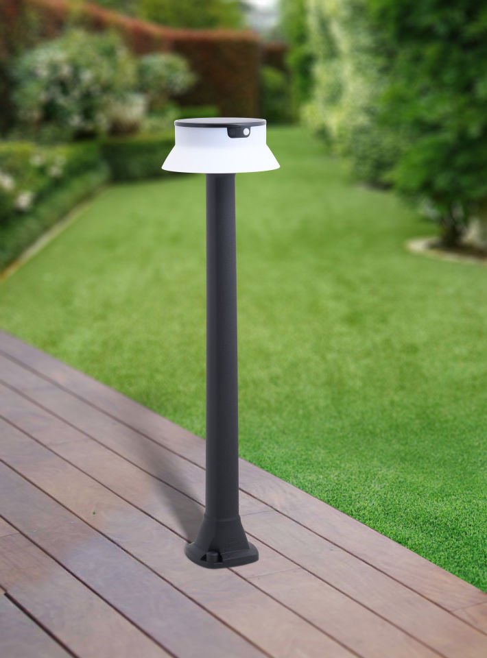 JOSEPHA 800 BLACK SOLAR LED 150 PIR CCT SET OPAL