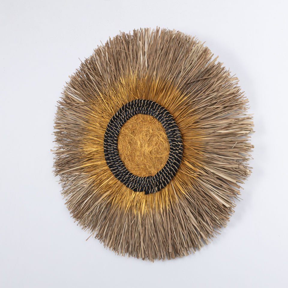 CRATER ABAKA-GRASS DEKOR 70X70X5CM OIA LIGHT