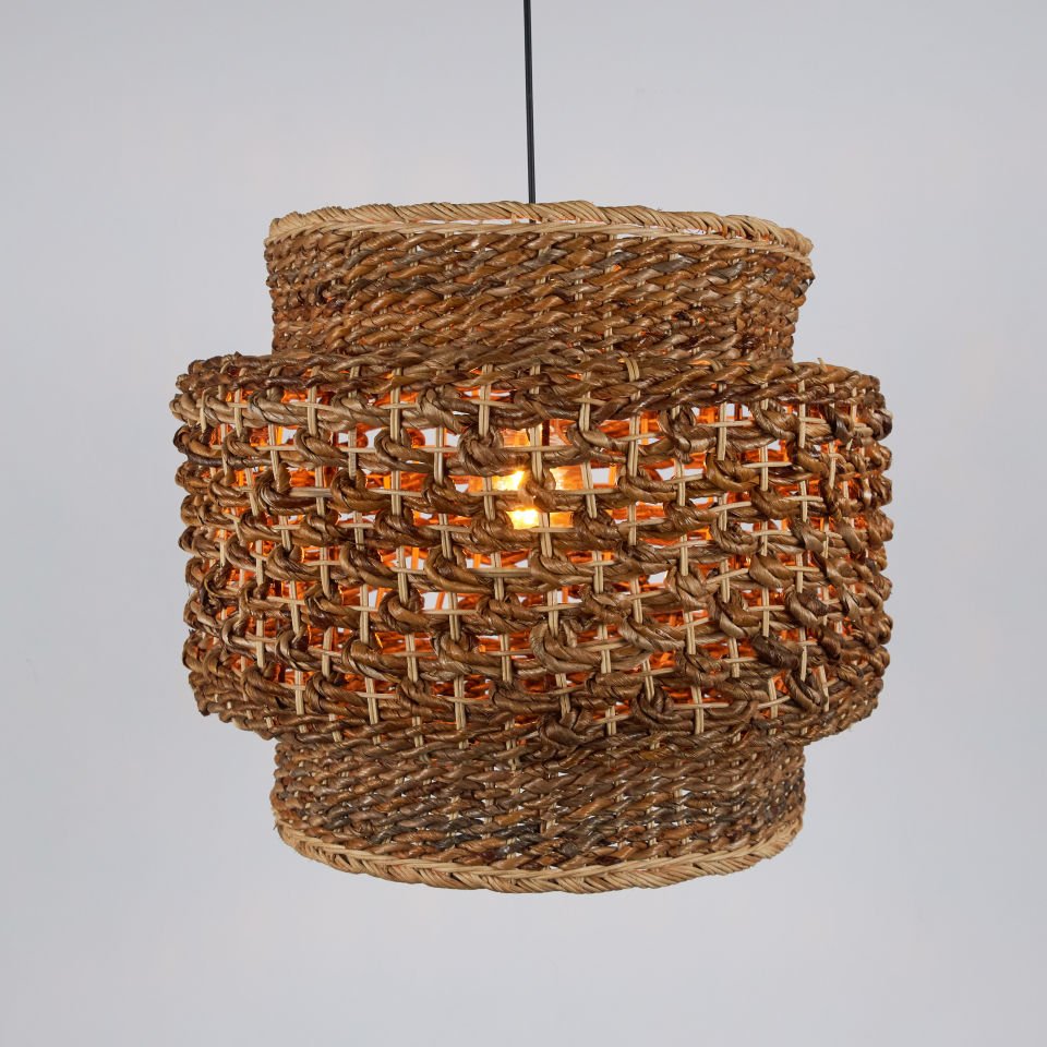 FLARE BANANA VE RATTAN SARKIT 53X53X45CM OIA LIGHT